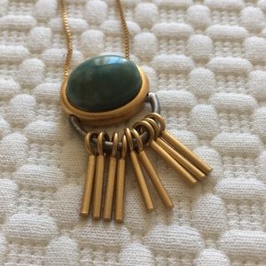 Green stone necklace